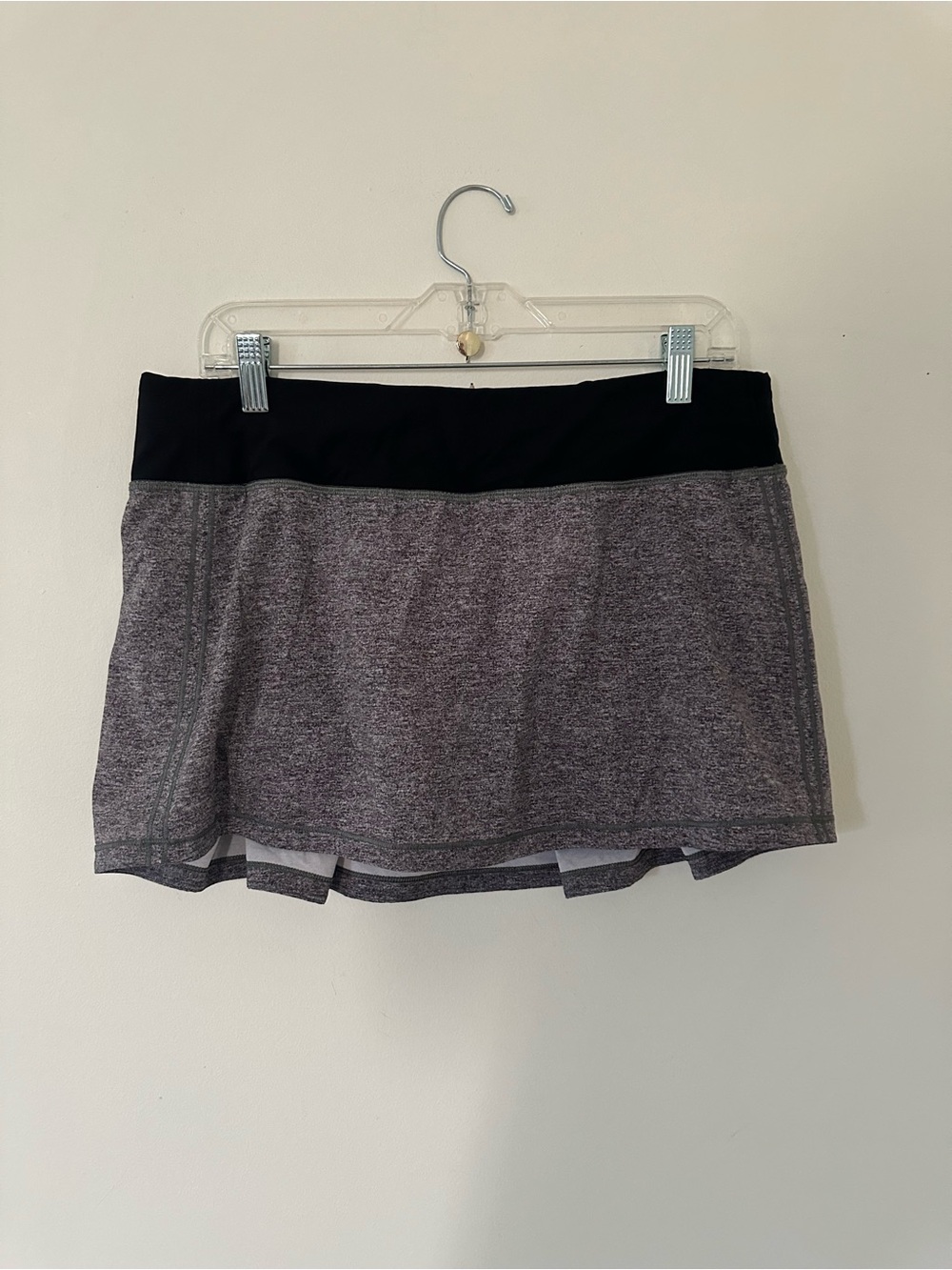 Lululemon Pace Rival Skirt Regular No Panels 13" Heather Lux Multi Black / Black - Picture 7 of 12